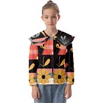  Minimalist Pattern With Simple Lines,flower And Shapes, Creating A Clean And Modern Kids  Peter Pan Collar Blouse