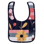  Minimalist Pattern With Simple Lines,flower And Shapes, Creating A Clean And Modern Baby Bib