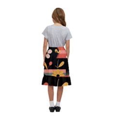 Kids  Ruffle Flared Wrap Midi Skirt 