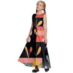 Kids  Satin Sleeveless Maxi Dress 