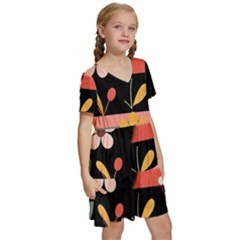 Kids  Short Sleeve Tiered Mini Dress 