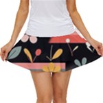  Minimalist Pattern With Simple Lines,flower And Shapes, Creating A Clean And Modern Women s Skort