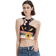 Minimalist Pattern With Simple Lines,flower And Shapes, Creating A Clean And Modern Cut Out Top from ArtsNow.com