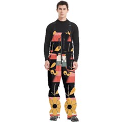 Men s Front Zip Ski And Snowboard Bib Pants 