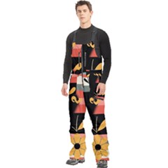 Men s Front Zip Ski And Snowboard Bib Pants 