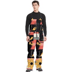 Men s Front Zip Ski And Snowboard Bib Pants 