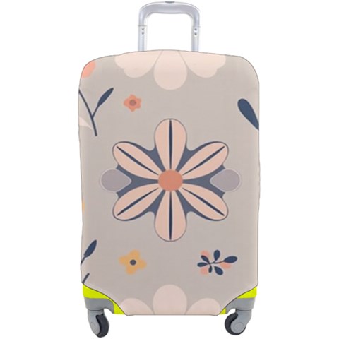 Minimalist Pattern With Simple Lines,flower And Shapes, Creating A Clean And Modern Luggage Cover (Large) from ArtsNow.com