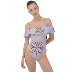 Frill Detail One Piece Swimsuit 