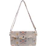  Minimalist Pattern With Simple Lines,flower And Shapes, Creating A Clean And Modern Removable Strap Clutch Bag