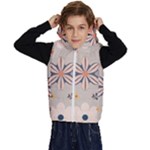  Minimalist Pattern With Simple Lines,flower And Shapes, Creating A Clean And Modern Kids  Stylish Hooded Puffer Vest