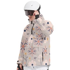 Men s Pullover Zip Ski and Snowboard Waterproof Breathable Jacket 