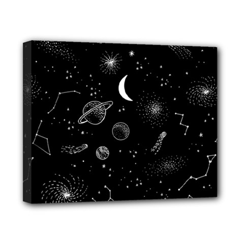 Cosmic Black Space Star Canvas 10  x 8  (Stretched) from ArtsNow.com