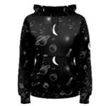 Cosmic Black Space Star Women s Pullover Hoodie