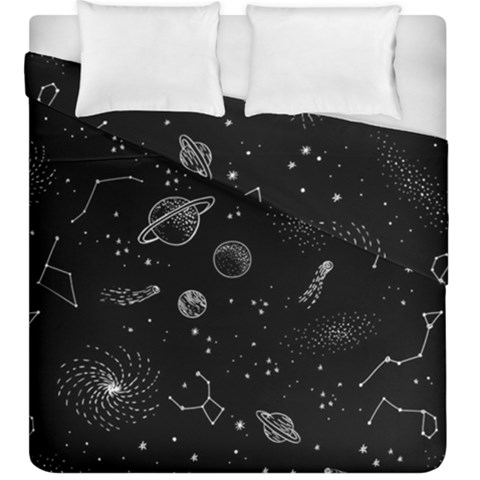 Cosmic Black Space Star Duvet Cover Double Side (King Size) from ArtsNow.com