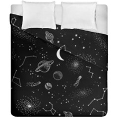 Cosmic Black Space Star Duvet Cover Double Side (California King Size) from ArtsNow.com