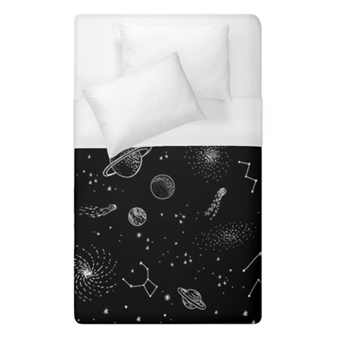 Cosmic Black Space Star Duvet Cover (Single Size) from ArtsNow.com