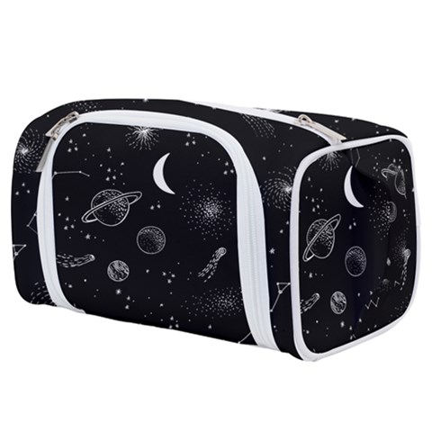 Cosmic Black Space Star Toiletries Pouch from ArtsNow.com