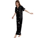 Short Sleeve Long Pants Satin Pajamas Set 