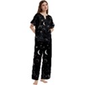 Short Sleeve Long Pants Satin Pajamas Set 