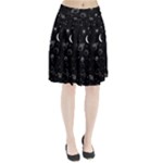 Cosmic Black Space Star Pleated Skirt