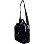 Cosmic Black Space Star Crossbody Day Bag