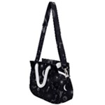 Cosmic Black Space Star Rope Handles Shoulder Strap Bag