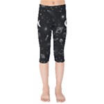 Cosmic Black Space Star Kids  Capri Leggings 