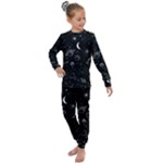 Cosmic Black Space Star Kids  Long Sleeve Set 