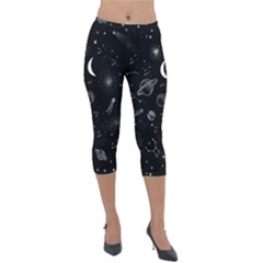 Lightweight Velour Capri Leggings  