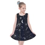 Cosmic Black Space Star Kids  Summer Dress