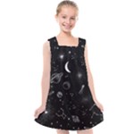 Cosmic Black Space Star Kids  Cross Back Dress