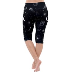 Lightweight Velour Cropped Yoga Leggings 