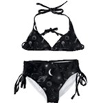 Cosmic Black Space Star Kids  Classic Bikini Set