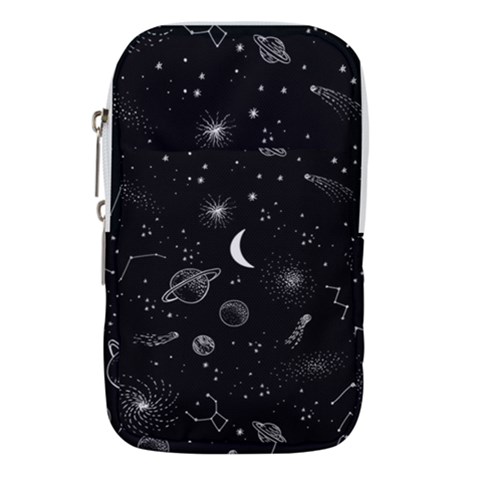 Cosmic Black Space Star Waist Pouch (Small) from ArtsNow.com