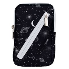 Cosmic Black Space Star Belt Pouch Bag (Small) from ArtsNow.com