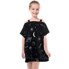 Kids  One Piece Chiffon Dress 