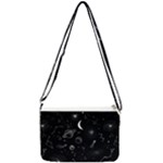 Cosmic Black Space Star Double Gusset Crossbody Bag