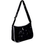 Cosmic Black Space Star Zip Up Shoulder Bag