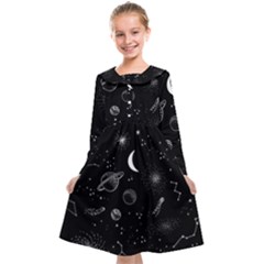 Cosmic Black Space Star Kids  Midi Sailor Dress from ArtsNow.com