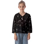 Cosmic Black Space Star Kids  Sailor Shirt