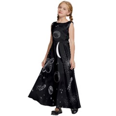 Kids  Satin Sleeveless Maxi Dress 