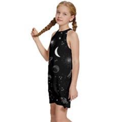 Kids  Halter Collar Waist Tie Chiffon Dress 