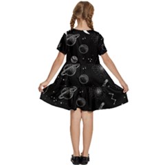 Kids  Short Sleeve Tiered Mini Dress 