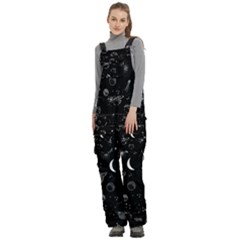 Women s Side Zip Front Pouch Ski And Snowboard Bib Pants	 