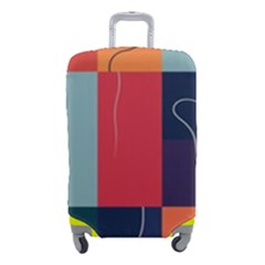 Minimalist Pattern With Simple Lines And Shapes, Creating A Clean And Modern Aesthe Luggage Cover (Small) from ArtsNow.com