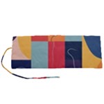  Minimalist Pattern With Simple Lines And Shapes, Creating A Clean And Modern Aesthe Roll Up Canvas Pencil Holder (S)