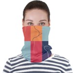  Minimalist Pattern With Simple Lines And Shapes, Creating A Clean And Modern Aesthe Face Seamless Bandana (Adult)