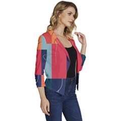 Women s Casual 3/4 Sleeve Spring Jacket 