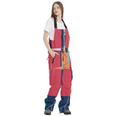 Women s Front Zip Ski And Snowboard Bib Pants 