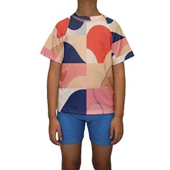 Kids  Short Sleeve Swimwear 